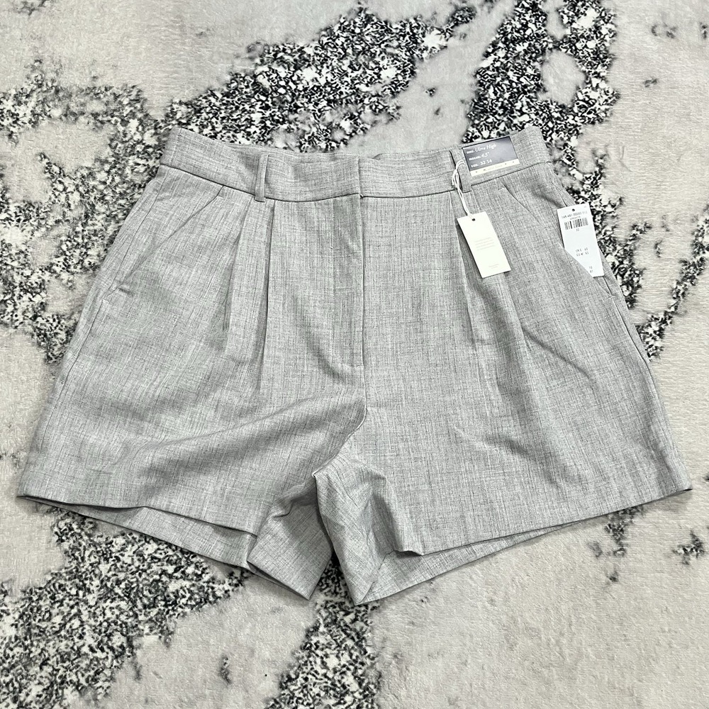 Abercrombie Curve Love Shorts Womens Sz 32 14 Ultra High Rise 4.5 Inseam Gray